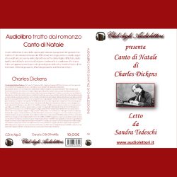 Copertina Audiolibro su CD  CANTO DI NATALE