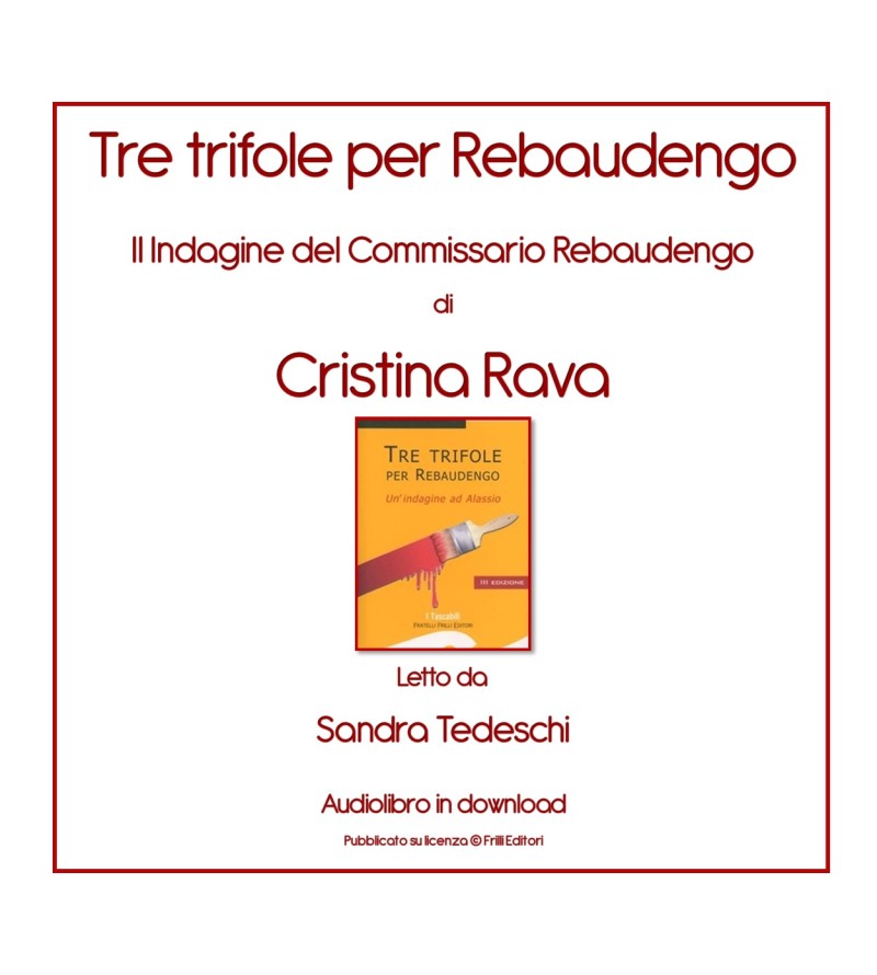 Copertina audiolibro Tre trifole per Rebaudengo